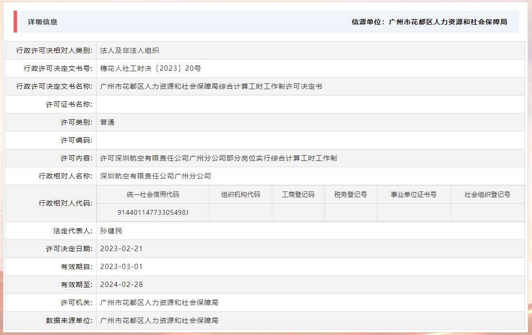 2.21许可深圳航空有限责任公司广州分公司部分岗位实行综合计算工时工作制.jpg