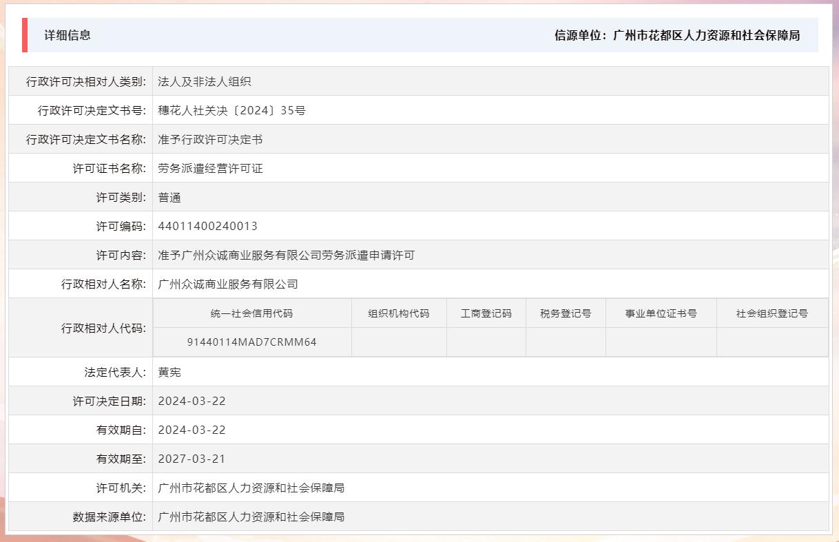 3.22准予广州众诚商业服务有限公司劳务派遣申请许可.jpg