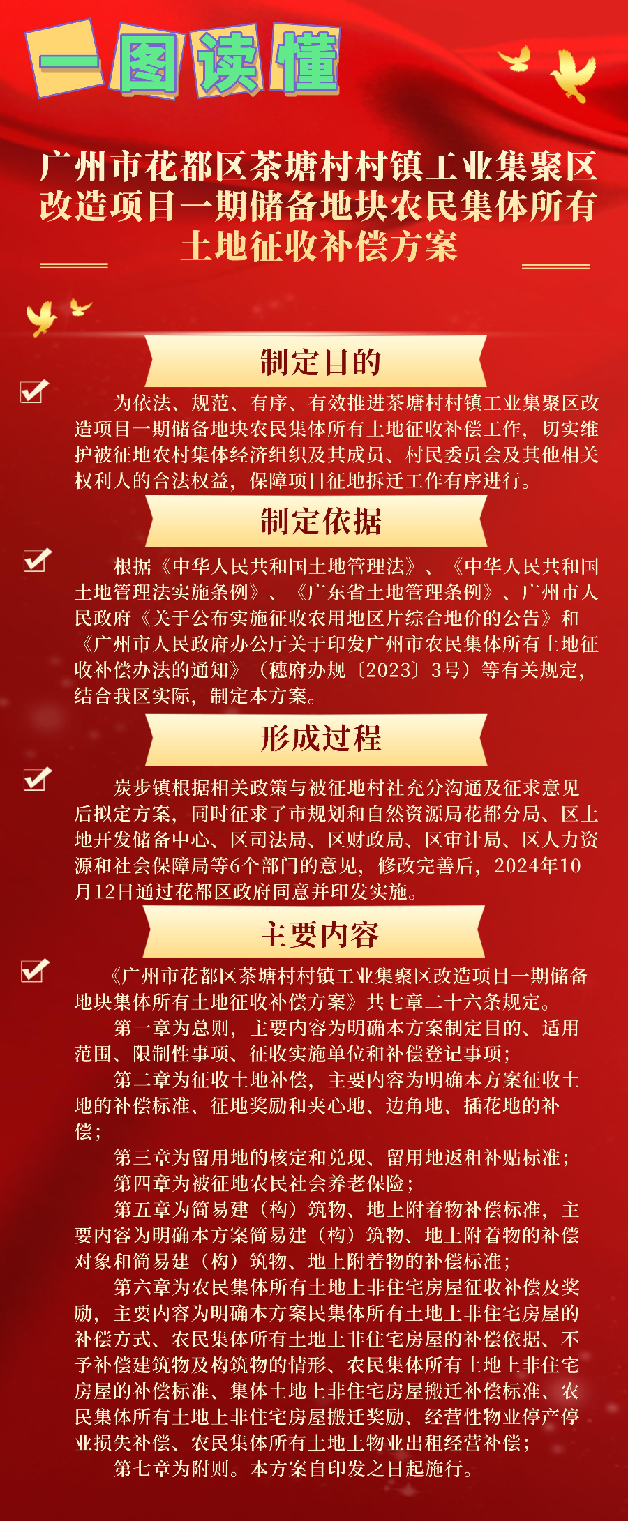 3-2《广州市花都区茶塘村村镇工业集聚区改造项目一期储备地块农民集体所有土地征收补偿方案》一图读懂.jpg