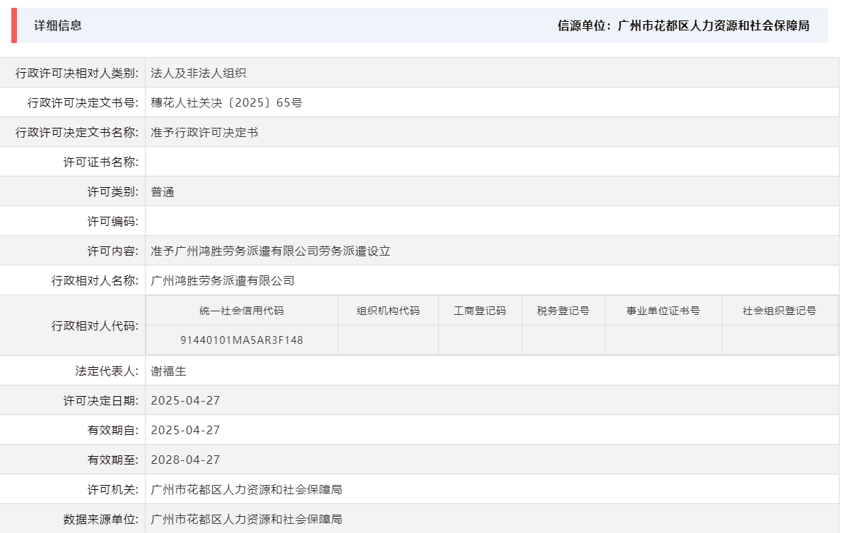 4.27准予广州鸿胜劳务派遣有限公司劳务派遣设立.png