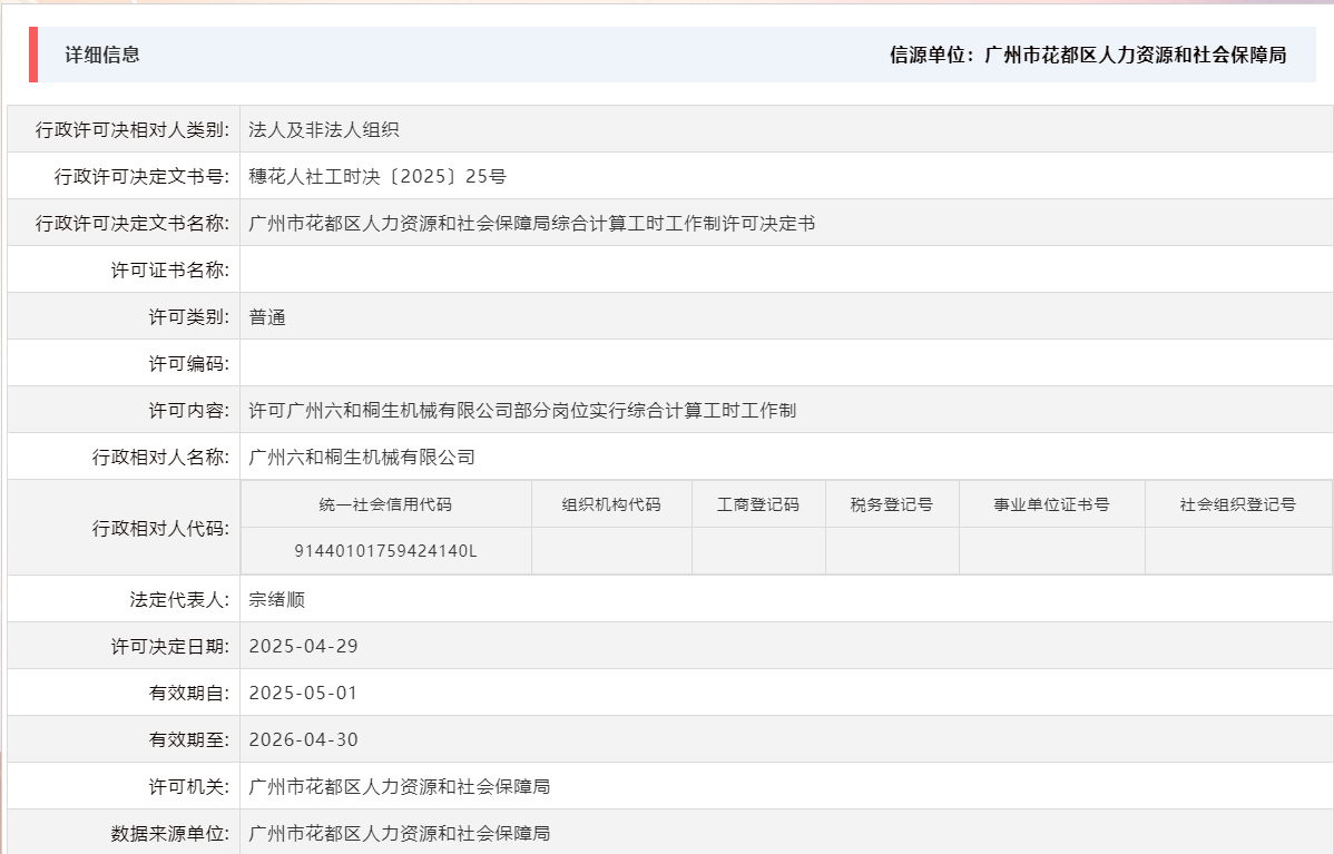 4.29许可广州六和桐生机械有限公司部分岗位实行综合计算工时工作制.png