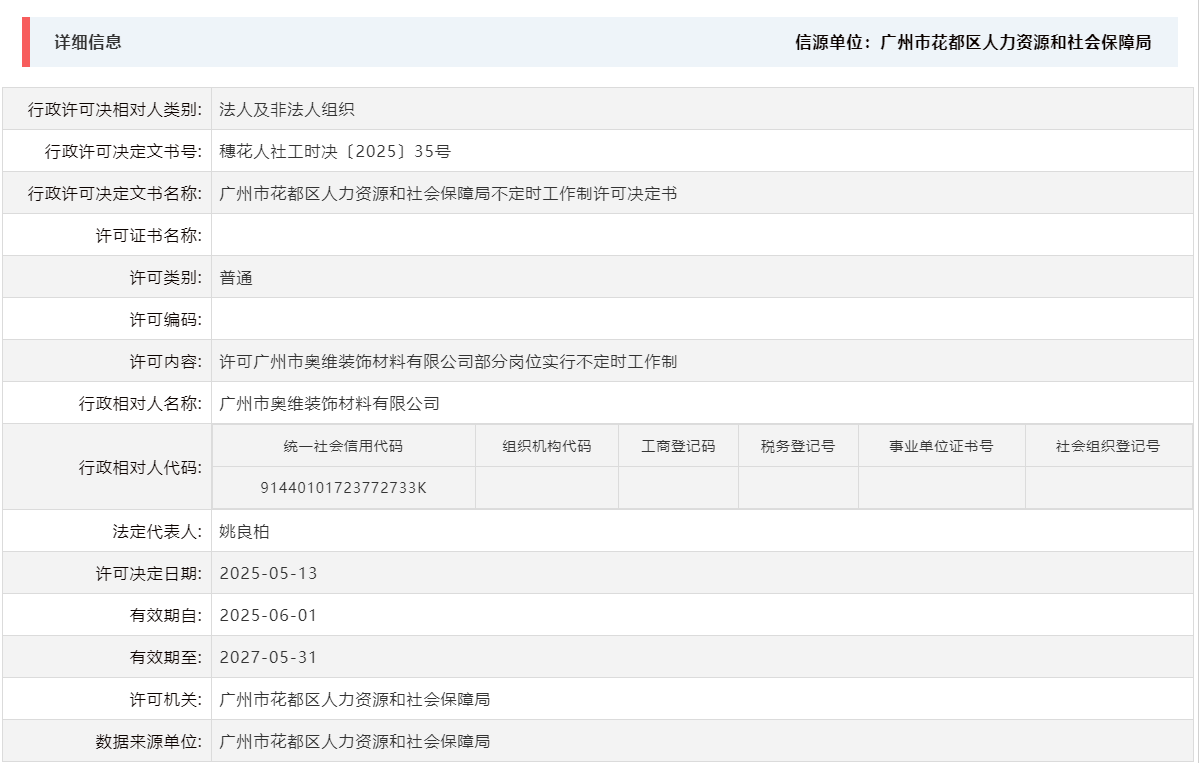 5.13许可广州市奥维装饰材料有限公司部分岗位实行不定时工作制.png