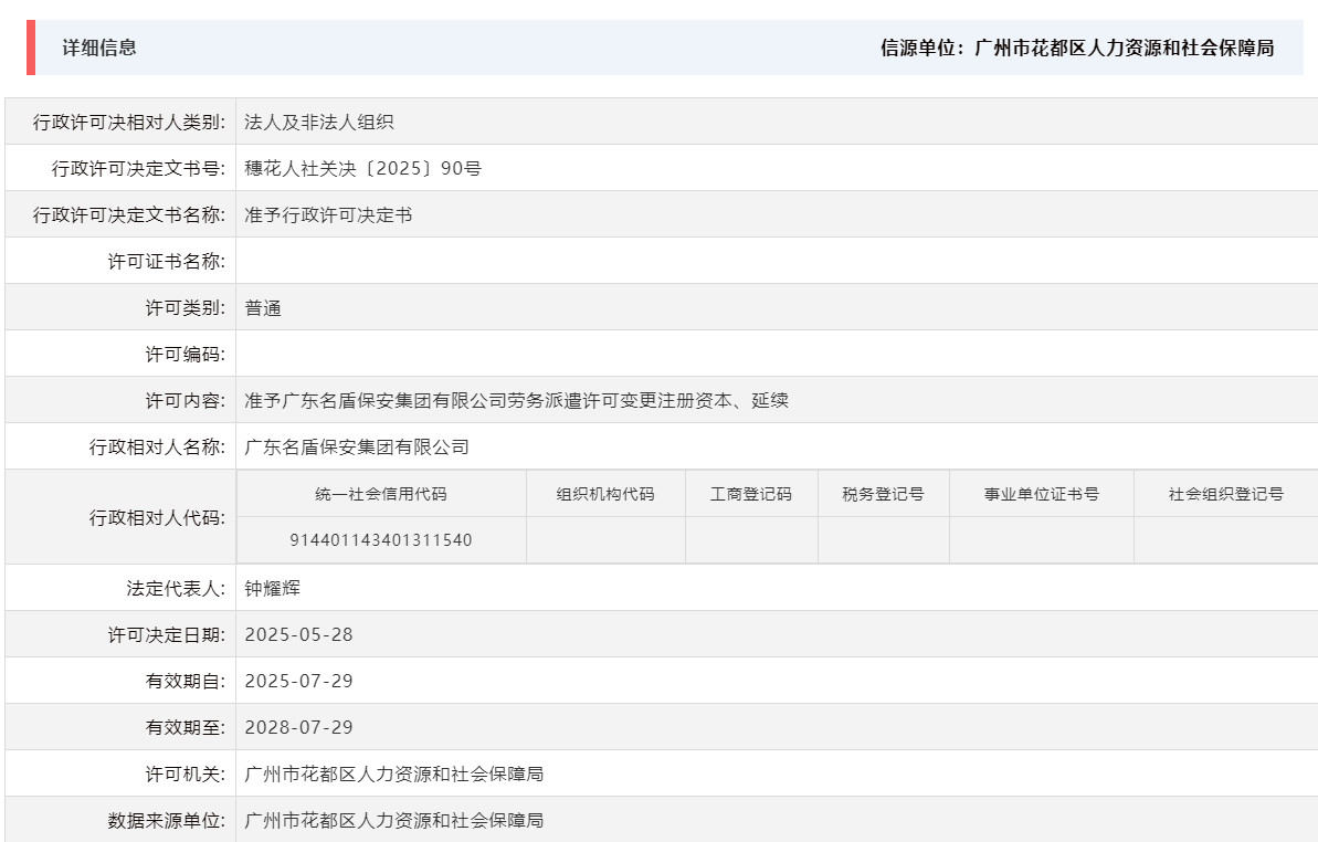 5.28准予广东名盾保安集团有限公司劳务派遣许可变更注册资本、延续.png
